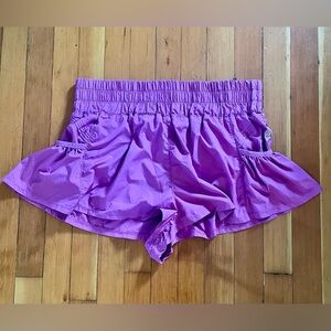 Free people ruffled workout shorts